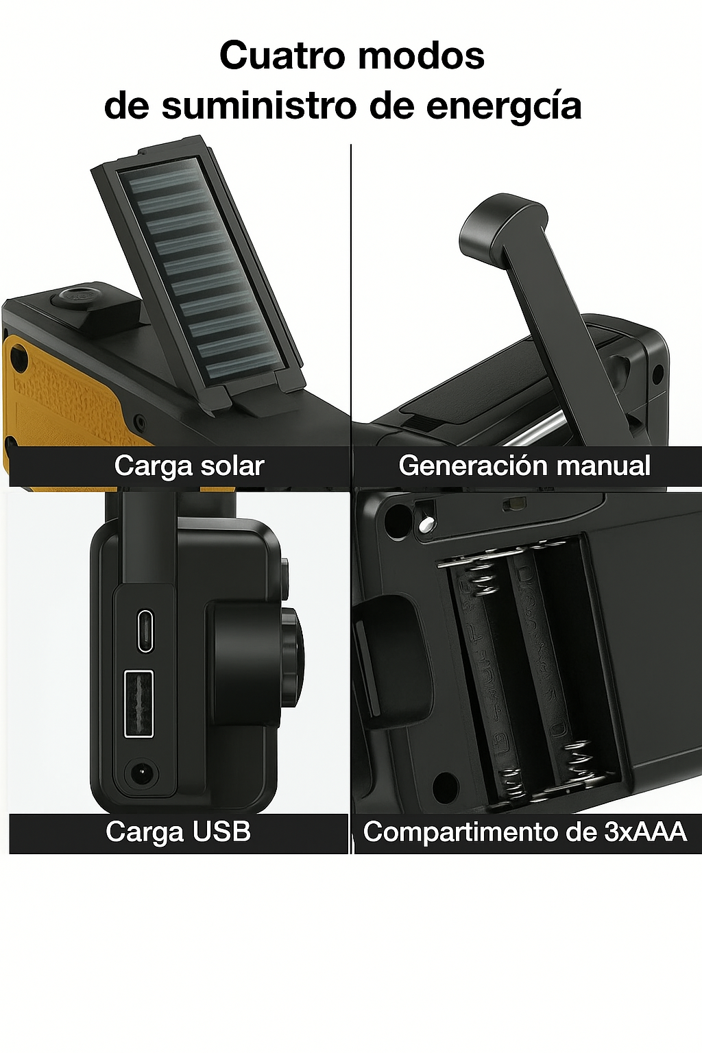 Radio de Emergencia Solar multifuncional